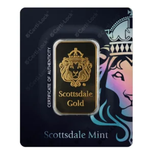 Scottsdale Mint x Argor-Heraeus 1oz Gold in Certi-Lock Bullion Bar