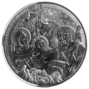 The Bethlehem Nativity 5oz Silver Round