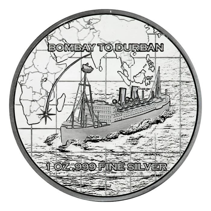 2024 SS Tilawa Shipwreck Voyage Edition 1oz .999 Silver Round - Image 2