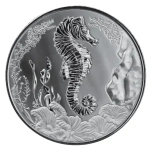 2025 $2 Seahorse 1oz Silver Samoa BU Coin