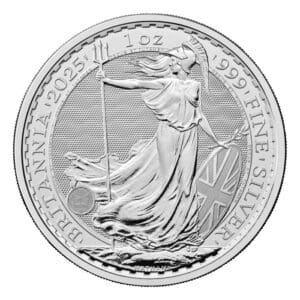 2025 Britannia 1oz Great Britain .999 Silver BU Coin
