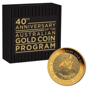 2026 Australian Nugget 40th Anniversary 1/4oz Gold Proof Perth Mint Coin