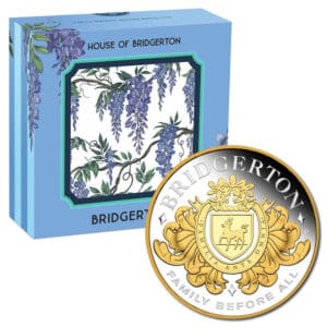 2026 House of Bridgerton Gilded 2oz Silver Proof Perth Mint Coin