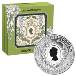 2026 Bridgerton Lady Whistledown Coloured 1oz Silver Perth Mint Coin