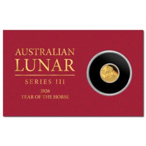 2026 Year of the Horse 0.5g Gold Proof Perth Mint Coin