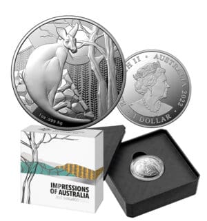 2022 $1 Impressions of Australia Kangaroo 1oz Silver Proof Coin