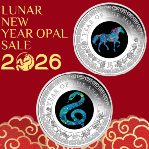 Opal Lunar Series Horse + Snake 1oz Silver Proof Combo Sale