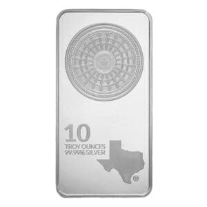 10oz Texas Mint .9999 Silver Bar