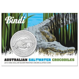 2013 $1 Saltwater Crocodile - Bindi 1oz Silver Coin