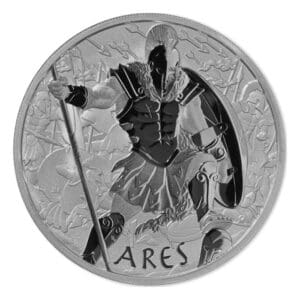 2023 5oz Ares Gods of Olympus - 9999 Silver BU Tuvalu Coin