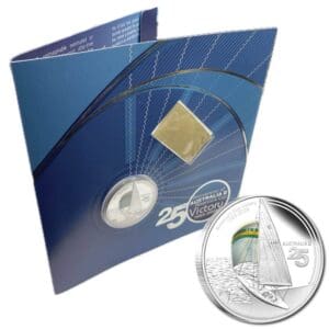 2008 $1 Australia II America's Cup Victory 1oz Silver Proof Coin - As New
