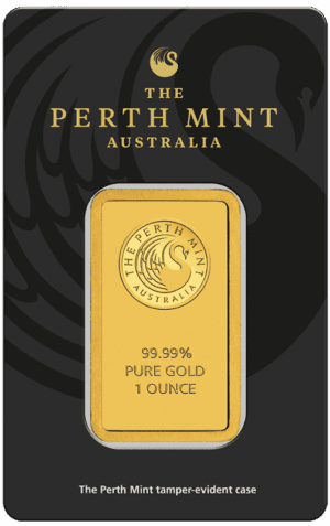 Perth Mint 1oz Gold Bar In Assay Card