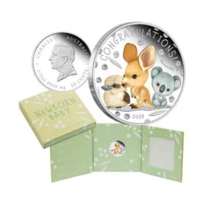 2024 50c Newborn 1/2oz Silver Proof Coloured Perth Mint Coin