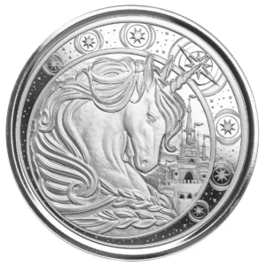 2023 ₵5 Ghana Unicorn 1oz Silver Scottsdale Mint BU Coin