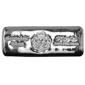 5oz Silver Scottsdale Mint Bullion Bar