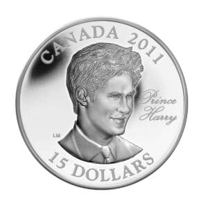 2011 $15 Continuity of the Crown: Prince Harry - Ultra High Relief Sterling Silver Coin