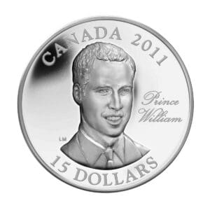 2011 $15 Prince William - Ultra High Relief Sterling Silver Canadian Coin