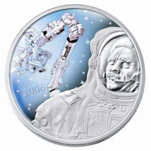 2006 $30 Colonel Hadfield Fifth Anniversary of Canadarm Sterling Silver Coin