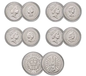 1992 Royal Ladies Masterpieces in Silver 5.5oz ASW Proof Coin Set