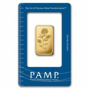 50g PAMP Suisse Rosa Gold Bar In Assay
