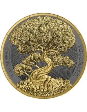 2025 Yggdrasil Golden Leaf Mythical Forest 1oz Silver Germania Mint Coin