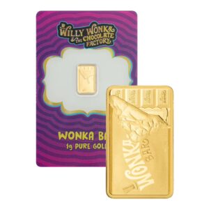 1 gram Gold Bar - PAMP Willy Wonka Prooflike Bar