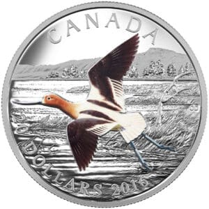 2016 $20 The American Avocet - Migratory Birds Convention 1oz Silver Proof Coin