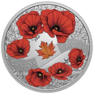 2021 $20 A Wreath of Remembrance: Lest We Forget 1oz Silver Coin