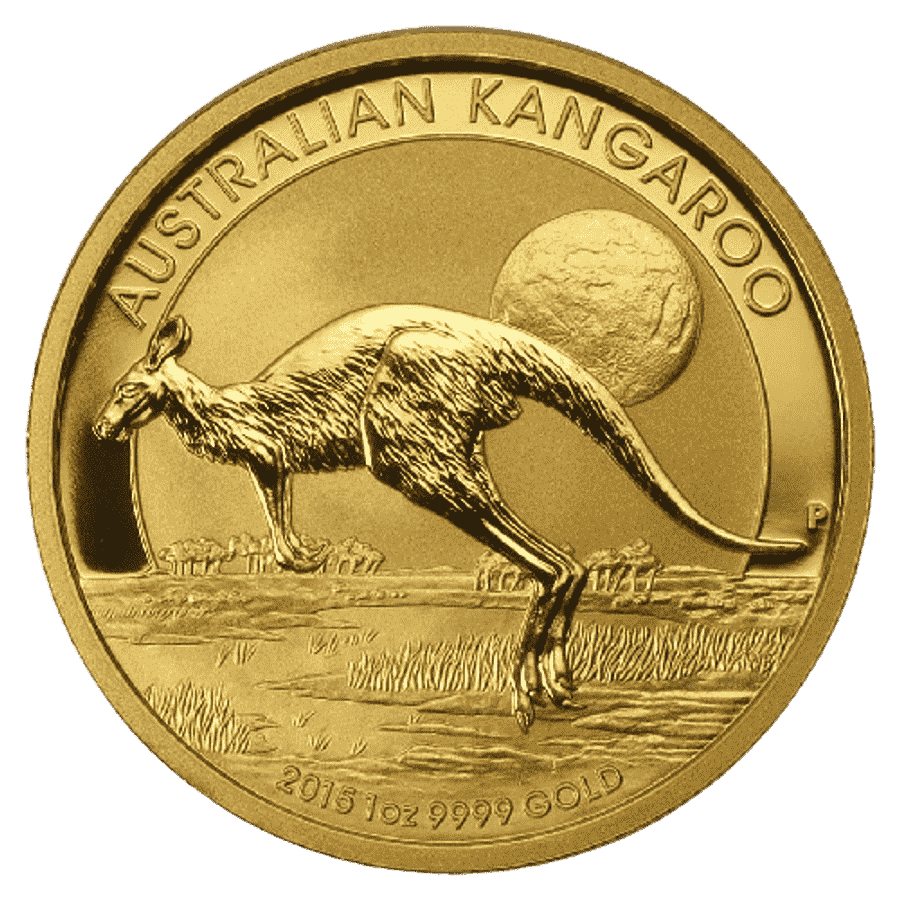 2015 1oz Gold Australian Kangaroo 100 Dollar Coin