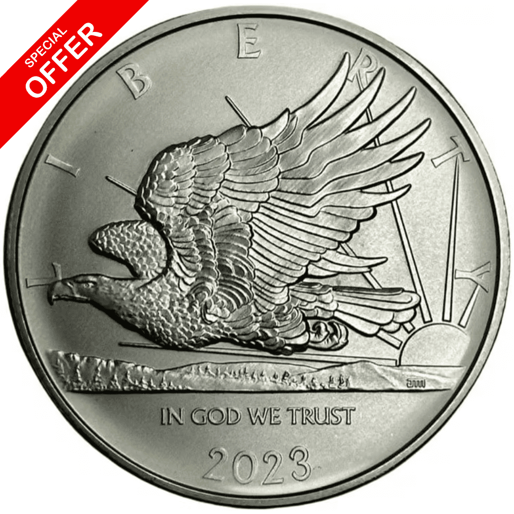 2023年 サモア イーグル 銀貨 John Mercanti. 2023 John Mercanti Eagle 1oz Samoa .999 Silver BU Coin | The Coin