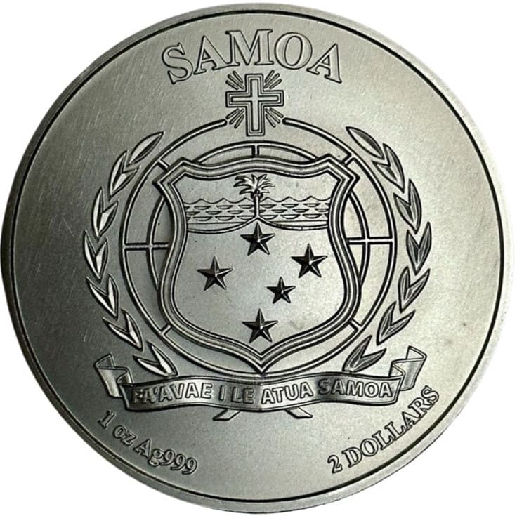 2023 John Mercanti Eagle 1oz Samoa .999 Silver BU Coin | The Coin