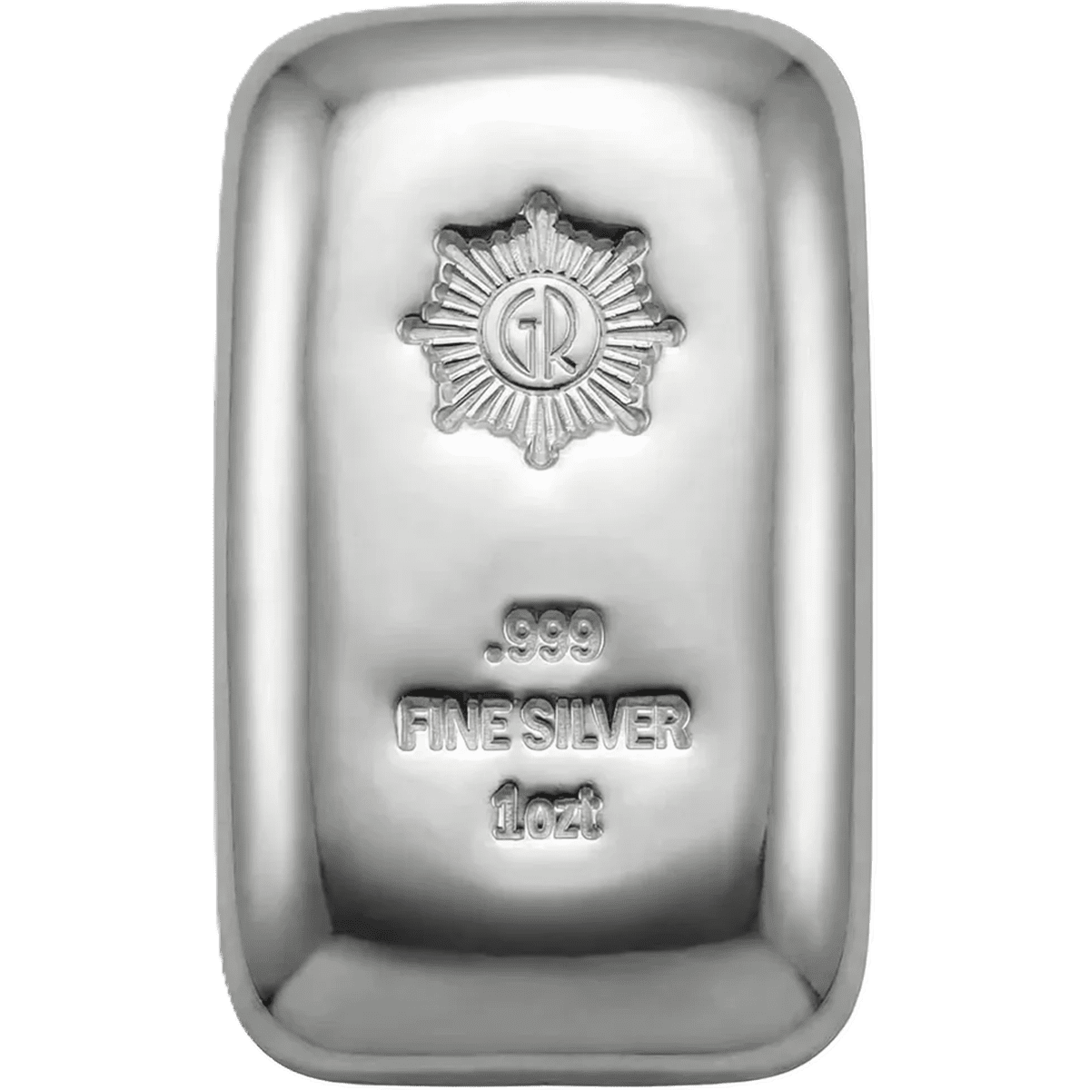 GR Reserve 1oz Silver Polished Cast Bullion Bar