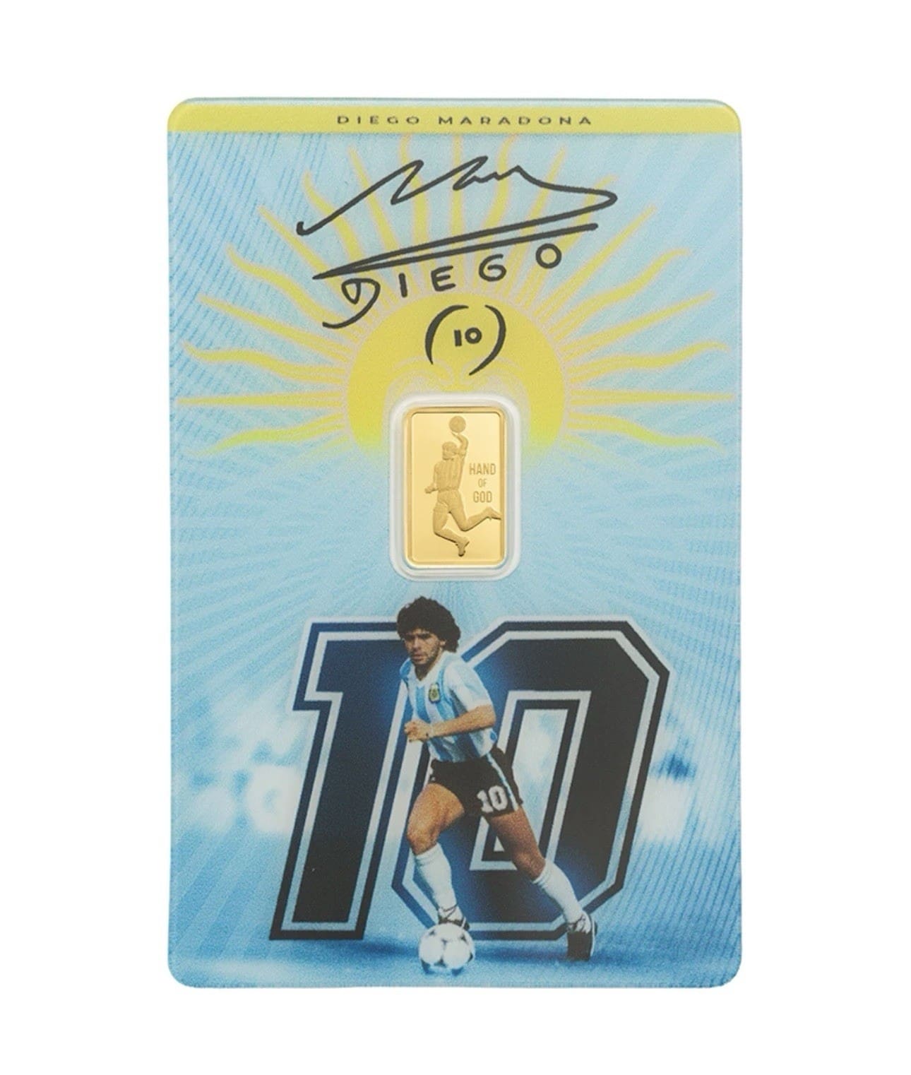 1 Gram PAMP Suisse Diego Maradona .9999 Gold Proof-like Bar