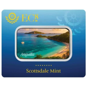 Scottsdale Mint 2025 EC8 Anguilla Savannah Beach 1oz Silver Colourised Coin Bar