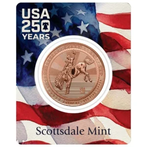 Scottsdale Mint Cowboy with 250th Privy 1oz Copper Round CL250TH