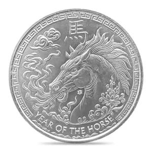 2026 Year of The Horse 1oz Silver BU Round