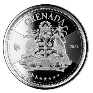 Scottsdale Mint 2021 Coat of Arms 1oz EC8 Grenada Silver Coin