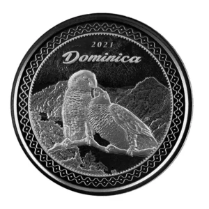 Scottsdale Mint 2021 Sisserou Parrot 1oz Silver EC8 Dominica Coin
