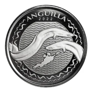 Scottsdale Mint 2022 Eel 1oz Silver EC8 Anguilla Coin
