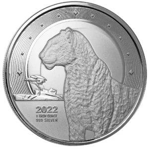 Scottsdale Mint 2022 African Leopard 1oz Silver Ghana Coin