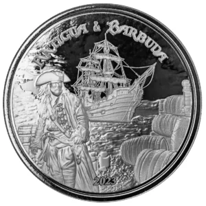 Scottsdale Mint 2023 Rum Runner EC8 Antigua & Barbuda 1oz Silver BU Coin