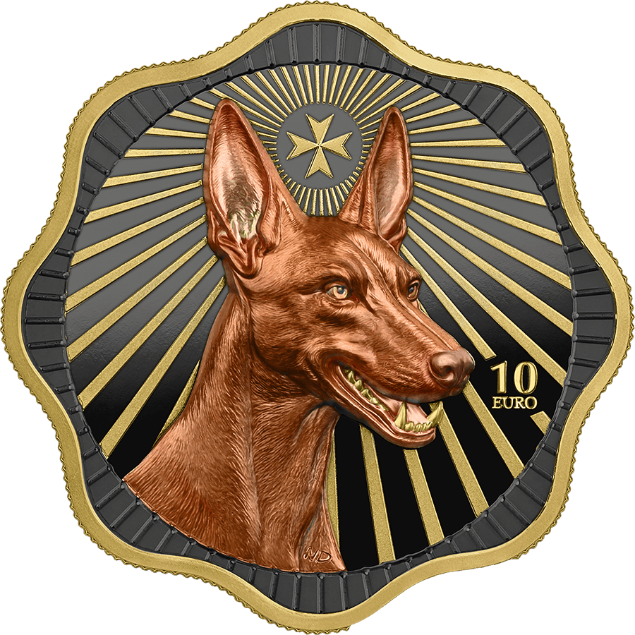 Germania Mint 2026 Maltese Pharaoh Hound 2oz Silver Maltese BU High Relief Coin