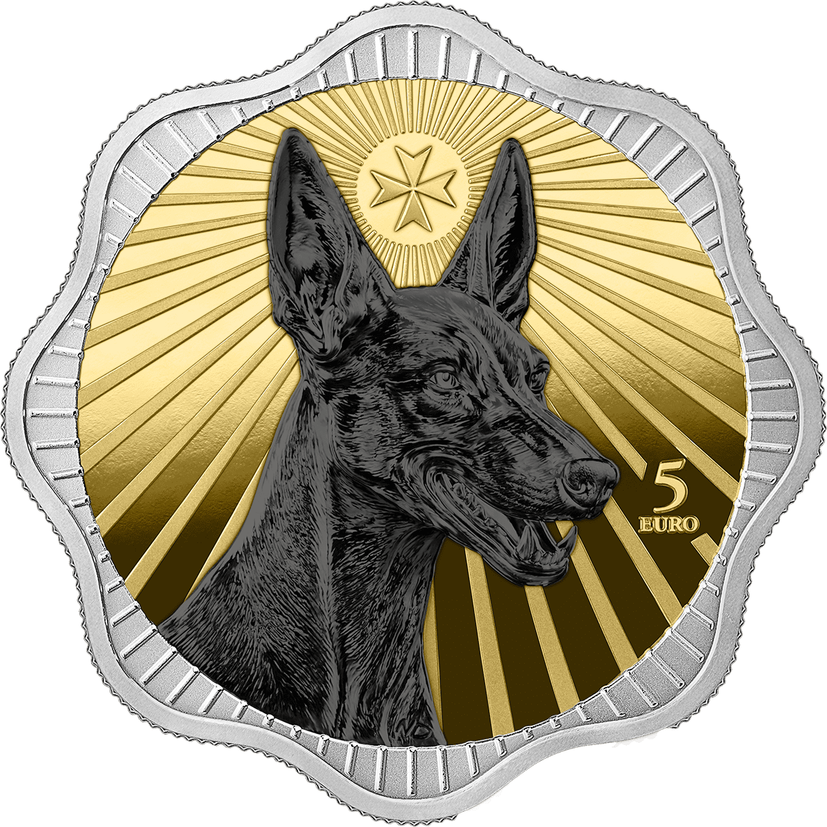 Germania Mint 2026 Maltese Pharaoh Hound 1oz Silver Maltese BU Coin
